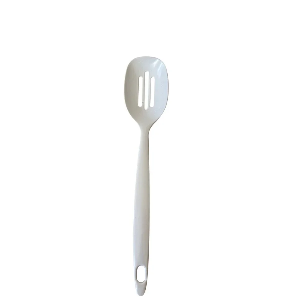 EKCO White Nylon Slotted Spoon Heat Resistant Kitchen Serving Utensil 12‎ Inch